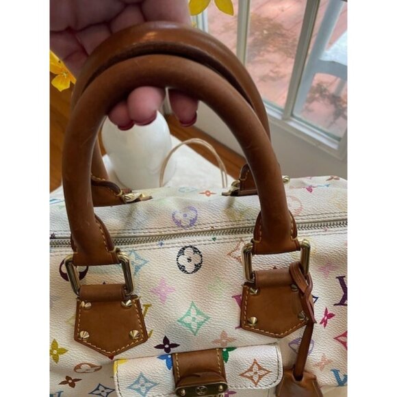 Authentic Vintage Louis Vuitton Speedy 30 Satchel Multicolor Canvas - Preowned - Picture 10 of 13
